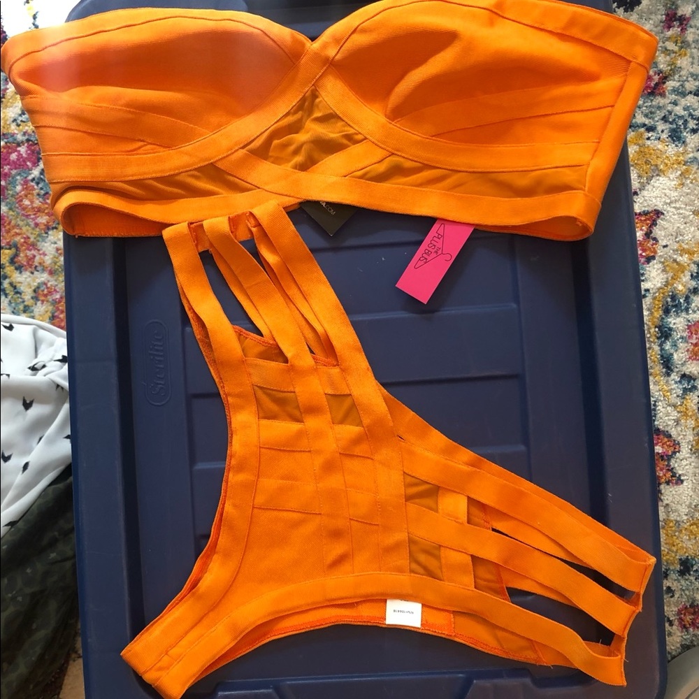 Orange fashion nova bikini